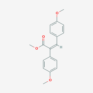 molecular formula C18H18O4 B371542 Methyl 2,3-bis(4-methoxyphenyl)acrylate 