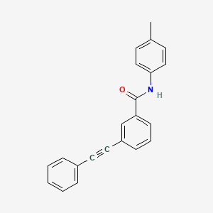 molecular formula C22H17NO B3715708 N-(4-methylphenyl)-3-(phenylethynyl)benzamide 