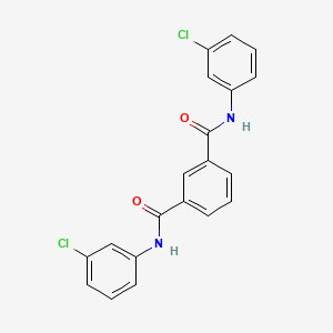 molecular formula C20H14Cl2N2O2 B3715741 N1,N3-BIS(3-CHLOROPHENYL)BENZENE-1,3-DICARBOXAMIDE 