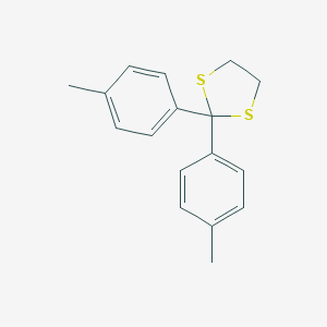 molecular formula C17H18S2 B371618 2,2-Bis(4-methylphenyl)-1,3-dithiolane 