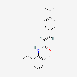 molecular formula C22H27NO B3716289 N-(2-isopropyl-6-methylphenyl)-3-(4-isopropylphenyl)acrylamide 