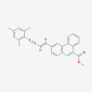 molecular formula C29H24O2 B371734 Methyl 3-(4-mesityl-1-buten-3-ynyl)-9-phenanthrenecarboxylate 