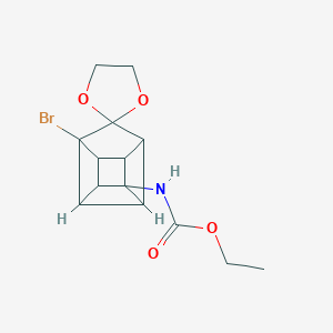 Ethyl 1-bromospiro(pentacyclo[4.3.0.0~2,5~.0~3,8~.0~4,7~]nonane-9,1'-[1,3]-dioxolane)-4-ylcarbamate