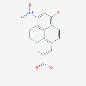 molecular formula C18H10BrNO4 B3717726 Methyl 6-bromo-8-nitropyrene-2-carboxylate 