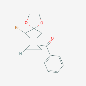 (1'-Bromospiro{1,3-dioxolane-2,9'-pentacyclo[4.3.0.0~2,5~.0~3,8~.0~4,7~]nonane}-4-yl)(phenyl)methanone