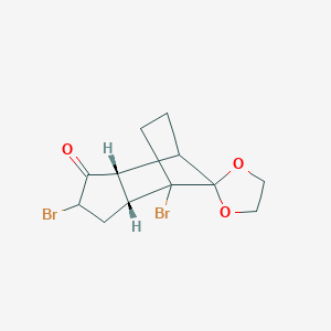 4,7-Dibromospiro(tricyclo[5.2.1.0~2,6~]decane-10,2'-[1,3]-dioxolane)-3-one
