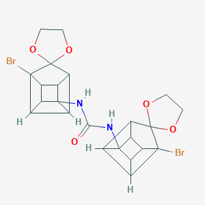 N,N'-bis{1-bromospiro(pentacyclo[4.3.0.0~2,5~.0~3,8~.0~4,7~]nonane-9,2'-[1,3]-dioxolane)-4-yl}urea