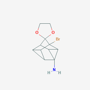 1'-Bromospiro[1,3-dioxolane-2,9'-pentacyclo[4.3.0.02,4.03,8.05,7]nonane]-4'-amine