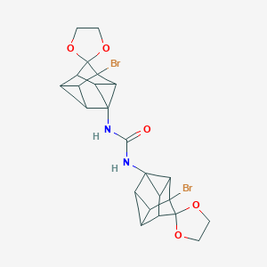 N,N'-bis{spiro(1-bromopentacyclo[3.3.1.0~2,4~.0~3,7~.0~6,8~]nonane-9,2'-[1,3]-dioxolane)-3-yl}urea
