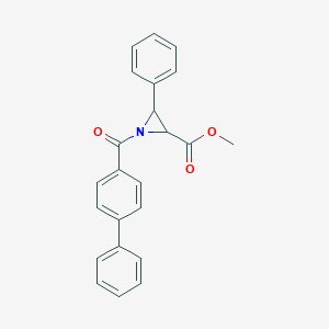Methyl 1-([1,1'-biphenyl]-4-ylcarbonyl)-3-phenyl-2-aziridinecarboxylate