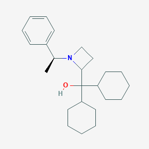 Dicyclohexyl[1-(1-phenylethyl)-2-azetidinyl]methanol