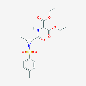 Diethyl 2-[({3-methyl-1-[(4-methylphenyl)sulfonyl]-2-aziridinyl}carbonyl)amino]malonate