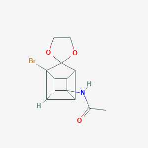 N-(1-bromospiro{pentacyclo[4.3.0.0~2,5~.0~3,8~.0~4,7~]nonane-9,2'-[1,3]-dioxolane}-4-yl)acetamide