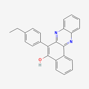 molecular formula C24H18N2O B3718030 6-(4-ethylphenyl)benzo[a]phenazin-5-ol CAS No. 5715-86-6