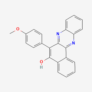 molecular formula C23H16N2O2 B3718037 6-(4-methoxyphenyl)benzo[a]phenazin-5-ol 