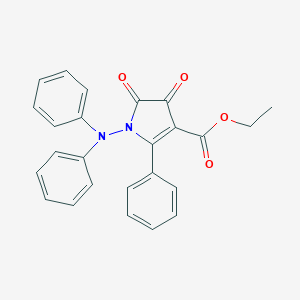 ethyl 4,5-dioxo-2-phenyl-1-(N-phenylanilino)pyrrole-3-carboxylate