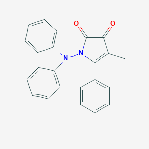 4-methyl-5-(4-methylphenyl)-1-(N-phenylanilino)pyrrole-2,3-dione