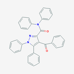 4-benzoyl-N,N,1,5-tetraphenyl-1H-pyrazole-3-carboxamide