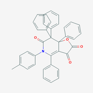 5-(4-methylphenyl)-4,7,7,7a-tetraphenyl-7,7a-dihydrofuro[3,2-c]pyridine-2,3,6(5H)-trione