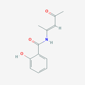 2-hydroxy-N-(1-methyl-3-oxo-1-butenyl)benzamide