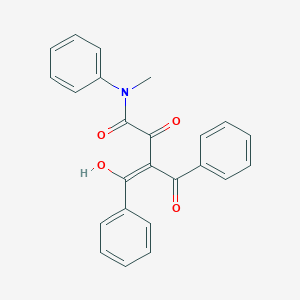 molecular formula C24H19NO4 B371852 3-benzoyl-2-hydroxy-N-methyl-4-oxo-N,4-diphenyl-2-butenamide 