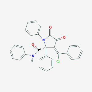 3-[chloro(phenyl)methylene]-4,5-dioxo-N,1,2-triphenyl-2-pyrrolidinecarboxamide