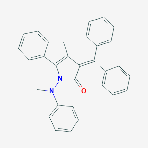 molecular formula C31H24N2O B371866 1-(Methylphenylamino)-3-(diphenylmethylene)-3,4-dihydroindeno[1,2-b]pyrrole-2(1H)-one 