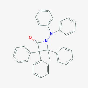 molecular formula C34H28N2O B371867 1-(Diphenylamino)-4-methyl-3,3,4-triphenyl-2-azetidinone 