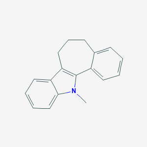 molecular formula C18H17N B371869 12-Methyl-5,6,7,12-tetrahydrobenzo[6,7]cyclohept[1,2-b]indole 