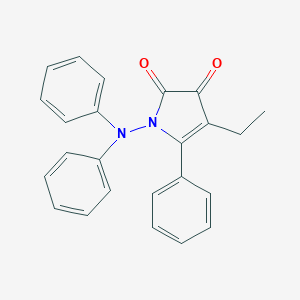 molecular formula C24H20N2O2 B371876 1-(diphenylamino)-4-ethyl-5-phenyl-1H-pyrrole-2,3-dione 