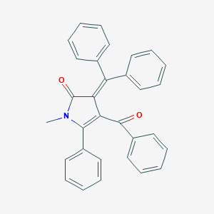 molecular formula C31H23NO2 B371877 4-benzoyl-3-(diphenylmethylene)-1-methyl-5-phenyl-1,3-dihydro-2H-pyrrol-2-one 