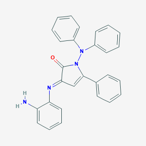 molecular formula C28H22N4O B371879 3-[(2-aminophenyl)imino]-1-(diphenylamino)-5-phenyl-1,3-dihydro-2H-pyrrol-2-one 