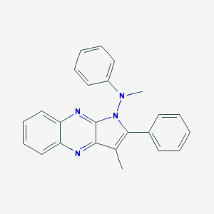 molecular formula C24H20N4 B371880 N-methyl-N-(3-methyl-2-phenyl-1H-pyrrolo[2,3-b]quinoxalin-1-yl)-N-phenylamine 