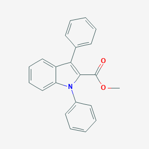 molecular formula C22H17NO2 B371882 methyl 1,3-diphenyl-1H-indole-2-carboxylate 