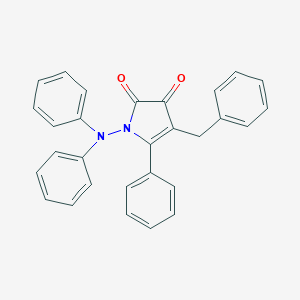 molecular formula C29H22N2O2 B371884 4-benzyl-1-(diphenylamino)-5-phenyl-1H-pyrrole-2,3-dione 
