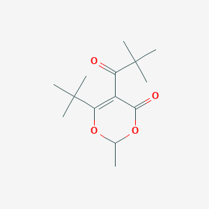 6-tert-butyl-5-(2,2-dimethylpropanoyl)-2-methyl-4H-1,3-dioxin-4-one