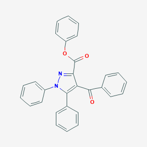 molecular formula C29H20N2O3 B371891 phenyl 4-benzoyl-1,5-diphenyl-1H-pyrazole-3-carboxylate 