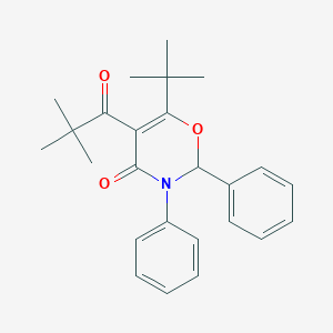 molecular formula C25H29NO3 B371892 2,3-Diphenyl-5-pivaloyl-6-tert-butyl-2H-1,3-oxazine-4(3H)-one 