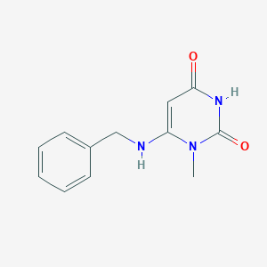 molecular formula C12H13N3O2 B371908 6-(benzylamino)-1-methyl-2,4(1H,3H)-pyrimidinedione 