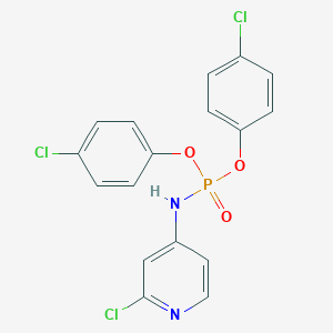 molecular formula C17H12Cl3N2O3P B371918 Bis(4-chlorophenyl) 2-chloro-4-pyridinylamidophosphate 