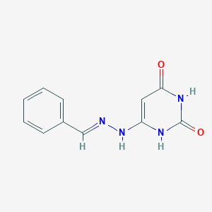 molecular formula C11H10N4O2 B371922 Benzaldehyde (2,6-dioxo-1,2,3,6-tetrahydro-4-pyrimidinyl)hydrazone 