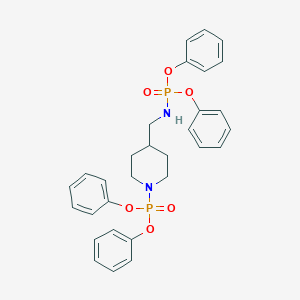 molecular formula C30H32N2O6P2 B371925 Diphenyl 4-{[(diphenoxyphosphoryl)amino]methyl}-1-piperidinylphosphonate 