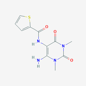 molecular formula C11H12N4O3S B371930 N-(6-amino-1,3-dimethyl-2,4-dioxo-1,2,3,4-tetrahydro-5-pyrimidinyl)-2-thiophenecarboxamide 