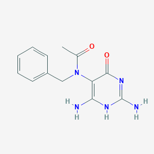 molecular formula C13H15N5O2 B371932 N-benzyl-N-(2,6-diamino-4-oxo-1H-pyrimidin-5-yl)acetamide 