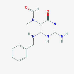 molecular formula C13H15N5O2 B371938 N-[2-amino-6-(benzylamino)-4-oxo-1H-pyrimidin-5-yl]-N-methylformamide 