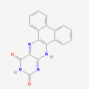 molecular formula C18H10N4O2 B371965 9H-phenanthro[9,10-g]pteridine-11,13-dione 