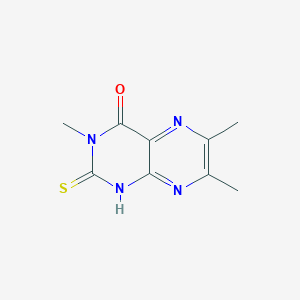molecular formula C9H10N4OS B371966 3,6,7-trimethyl-2-thioxo-2,3-dihydro-4(1H)-pteridinone CAS No. 66433-86-1