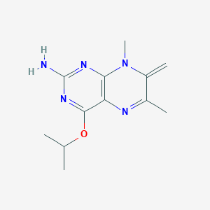 4-Isopropoxy-6,8-dimethyl-7-methylene-7,8-dihydro-2-pteridinamine