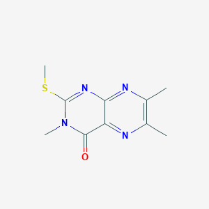 3,6,7-trimethyl-2-(methylsulfanyl)-4(3H)-pteridinone