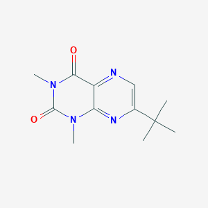 molecular formula C12H16N4O2 B371979 7-tert-butyl-1,3-dimethyl-2,4(1H,3H)-pteridinedione 